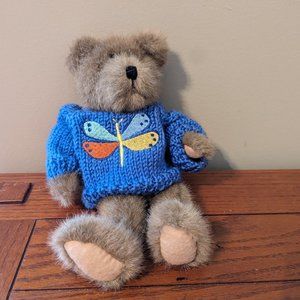 Vtg JB Bean Invest Collectables Boyds Bears Gordon Jointed Plush w/Sweater NWT